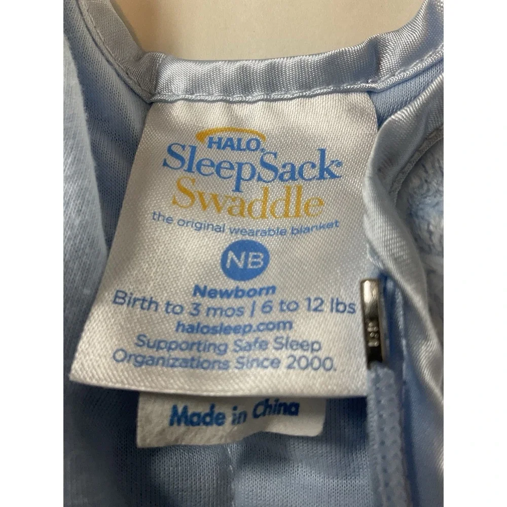 HALO Sleepsack 2 Swaddles Baby Blue, Newborn 0-3 Month Set‎ Of Two